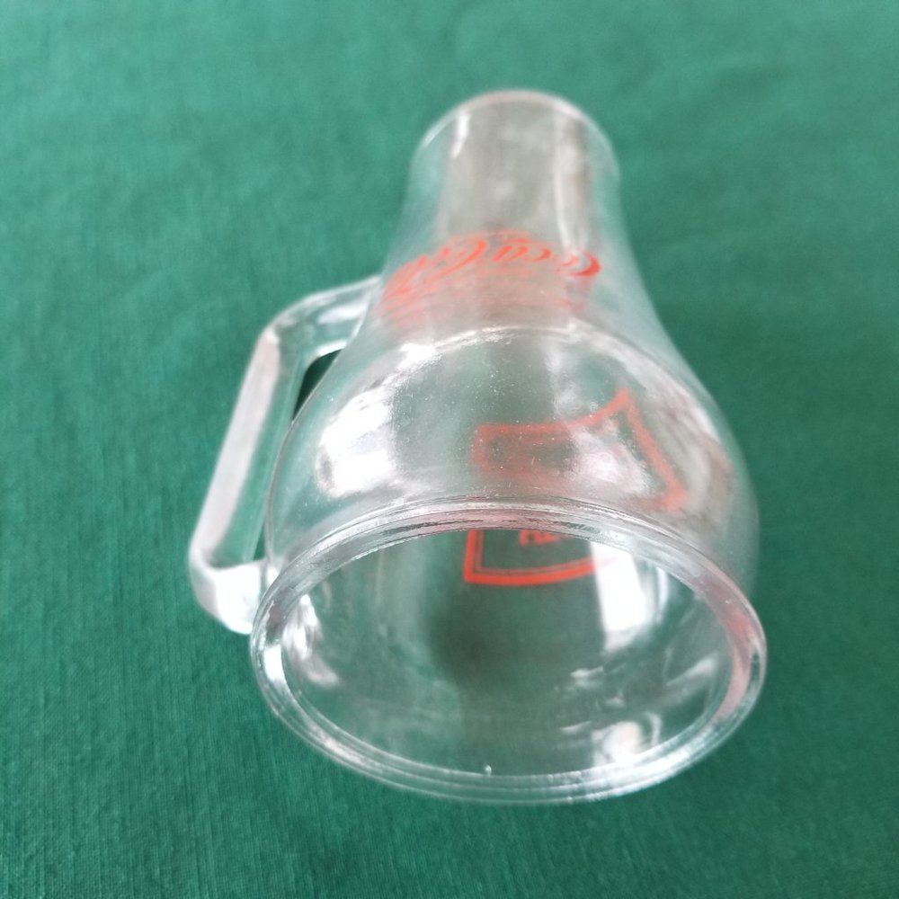 Vintage Coca-Cola Glass Mug Handle Red Lettering - Picture 8 of 8